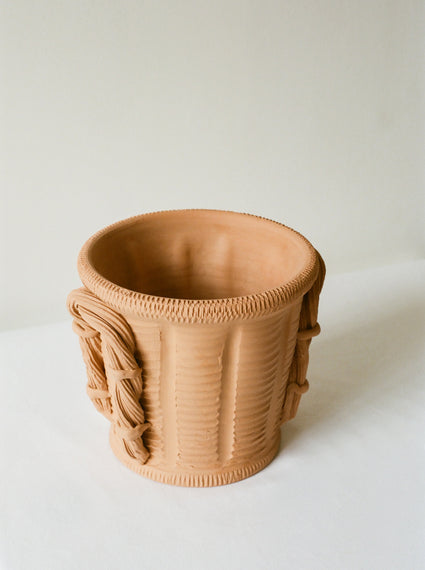 Terracotta Basket Pot