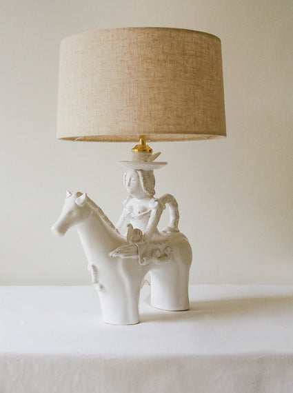 Horsewoman Lamp Base